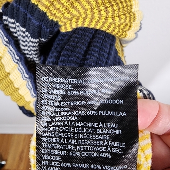 H&M STRIPED SHORT SLEEVE FORM FITTING DRESS - Picture 7 of 8